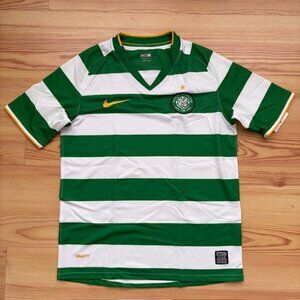 Celtic FC Boy's 08/10 Home Model NIKE football shirt jersey(M)